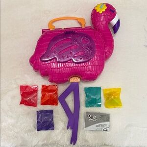 Polly Pocket Flamingo Adventure Playset - Pink and Purple